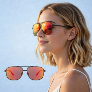 Rectangular Polarized Sunglasses 01